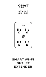 Preview for 1 page of GEENI Smart Wi-Fi Outlet Extender Start Manual