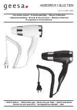 Geesa HAIRDRYER 6480 Instruction Manual preview