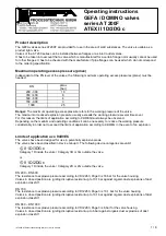 Gefa AT 200F series Operating Instructions Manual предпросмотр