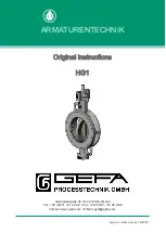 Gefa HG1 Original Instructions Manual preview