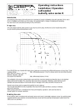 Gefa K Series Operating Instructions Manual preview