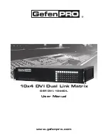 Предварительный просмотр 1 страницы Gefen Pro GEF-DVI-1044DL User Manual