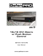 Предварительный просмотр 1 страницы Gefen Pro GEF-DVI-16416-PB User Manual