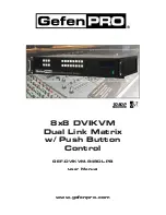 Предварительный просмотр 1 страницы Gefen Pro GEF-DVIKVM-848DL-PB User Manual