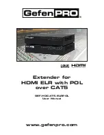 Gefen Pro GEF-HDCAT5-ELRPOL User Manual preview