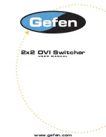 Preview for 1 page of Gefen 2x2 DVI User Manual