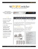 Предварительный просмотр 1 страницы Gefen 4x1 DVI Switcher Brochure