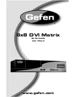 Gefen 8x8 EXT-DVI-848 User Manual предпросмотр