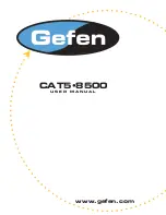 Gefen CAT5-8500 User Manual preview