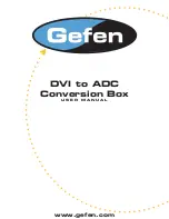 Preview for 1 page of Gefen DVI-2-ADC User Manual