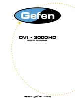 Gefen DVI-3000HD User Manual preview