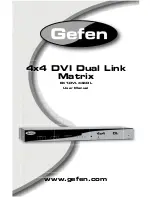 Gefen DVI-444DL User Manual предпросмотр