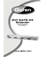 Preview for 1 page of Gefen DVI-CAT5-4X User Manual