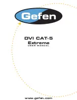 Gefen DVI-CAT5X User Manual preview