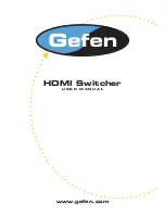 Preview for 1 page of Gefen ex-tend-it HDMI Switcher User Manual