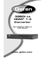 Gefen EXT-3GSDI-2-HDMI1.3 User Manual preview