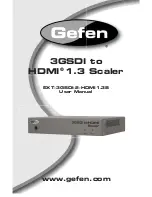 Предварительный просмотр 1 страницы Gefen EXT-3GSDI-2-HDMI1.3S User Manual