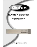 Gefen EXT-CAT5-1600HD User Manual preview