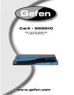 Gefen EXT-CAT5-5500HD User Manual preview