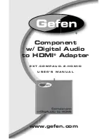 Gefen EXT-COMPAUD-2-HDMID User Manual preview