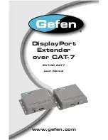 Preview for 1 page of Gefen EXT-DP-CAT7 User Manual