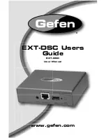 Gefen EXT-DSC User Manual preview