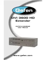 Gefen EXT-DV- 3600HD User Manual preview