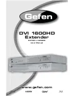 Preview for 1 page of Gefen EXT-DVI-1600HD User Manual