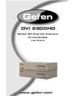 Preview for 1 page of Gefen EXT-DVI-2500HD User Manual