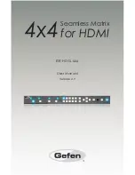 Gefen EXT-HD-SL-444 User Manual preview