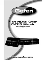 Gefen EXT-HDMI-CAT5-444 User Manual предпросмотр