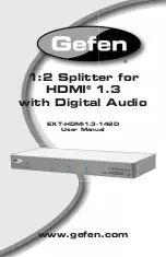 Preview for 1 page of Gefen EXT-HDMI1.3-142D User Manual