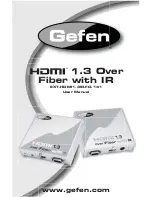 Gefen EXT-HDMI1.3IR-FO-141 User Manual preview