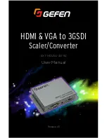 Preview for 1 page of Gefen EXT-HDVGA-3G-SC User Manual