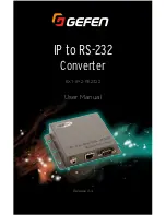 Gefen EXT-IP-2-RS2322 User Manual предпросмотр