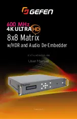 Предварительный просмотр 1 страницы Gefen EXT-UHD600A-88 User Manual