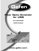 Gefen EXT-USB-400FO User Manual preview