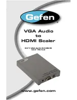 Preview for 1 page of Gefen EXT-VGAAUD-2-HDMIS User Manual