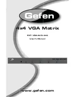 Предварительный просмотр 1 страницы Gefen EXT-VGAAUD-444 User Manual