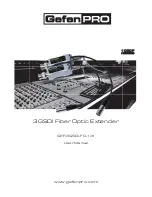 Preview for 1 page of Gefen GEF-3GSDI-FO-141 User Manual