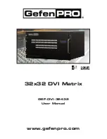 Preview for 1 page of Gefen GEF-DVI-32432 User Manual