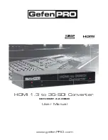 Gefen GEF-HDMI1.3-2-3GSDI User Manual preview