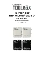 Preview for 1 page of Gefen GTB-HDMI-3DTV-BLK User Manual