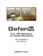 Preview for 1 page of Gefen GTV-AUDDEC-N User Manual