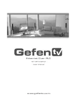 Preview for 1 page of Gefen GTV-ETH-2-PLC User Manual