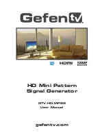 Preview for 1 page of Gefen GTV-HD-MPSG User Manual