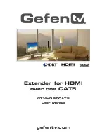 Gefen GTV-HDBT-CAT5 User Manual preview