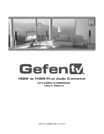 Preview for 1 page of Gefen GTV-HDMI-2-HDMIAUD User Manual