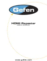 Предварительный просмотр 1 страницы Gefen HDMI-141 User Manual