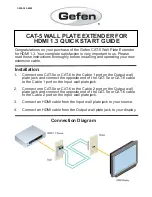 Gefen HDMI CAT-5 Quick Start Manual preview